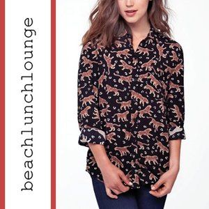BeachLunchLounge | 'Alanna' Leopard King Print Blouse